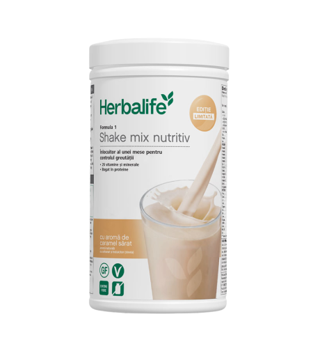 Formula 1 Shake Mix Nutritiv cu aromă Caramel Sărat 550g
