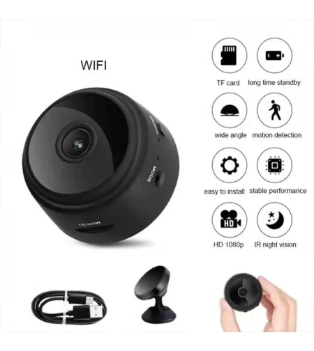 Mini camera de supraveghere wireless WiFi 1080p Full HD prindere cu magnet Neo™ Camy-Cam®