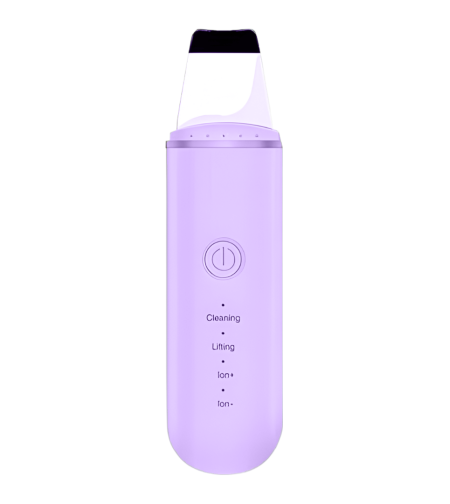 Aparat de curatare faciala cu ultrasunete NEO™, lifting ten, skin scrubber, indepartare puncte negre, hidratare, peeling, Lila