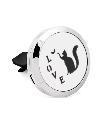 Odorizant Tip Difuzor Auto NEO™ pentru Difuzarea Pasiva a Uleiurilor Esentiale, model Baby CatLove