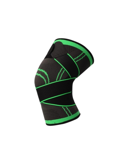 Genunchiera elastica ajustabila, Neo™, Verde/Negru, Marime L
