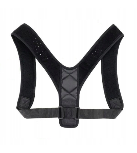 Corector de postura, BackFix, Reglabil, Neopren, Marime universala, Negru, Neo™