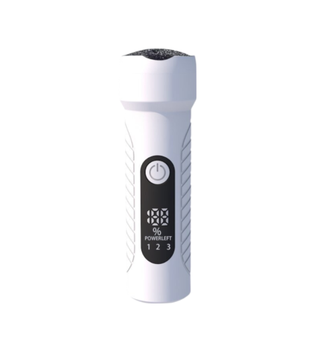 Aparat Profesional pentru indepartare bataturi Calus Lantern Neo™, cu aspirator, inlatura si pielea uscata, display digital, LED, incarcare USB, 2 capete, 2 moduri, 4400 rpm, Alb