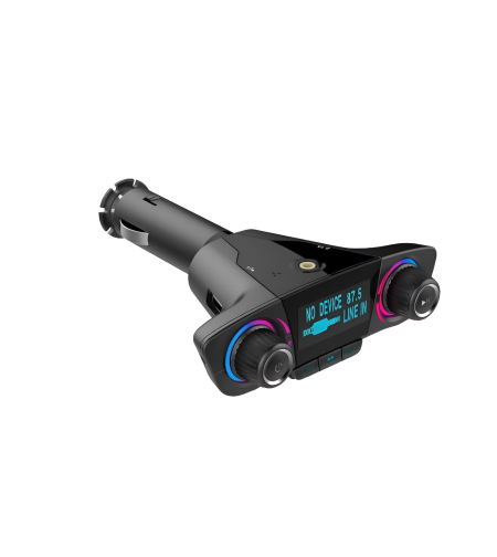Modulator Transmitator FM Auto Neo™, Bluetooth 5.0, MP3 Player cu dublu USB, MicroSD si Jack