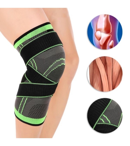 Aparatoare Neo™ pentru genunchi Verde cu Negru AFT-H080, marime XL, 19 cm