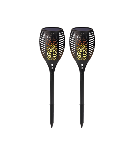 Set 2 buc Torta LED Solara Neo™, Efect de Flacara