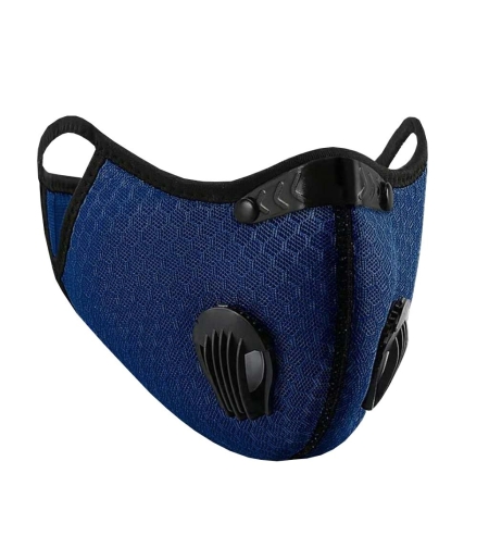 Masca de protectie textila cu filtru, detasabil, reutilizabila, Neo Filter, Albastru