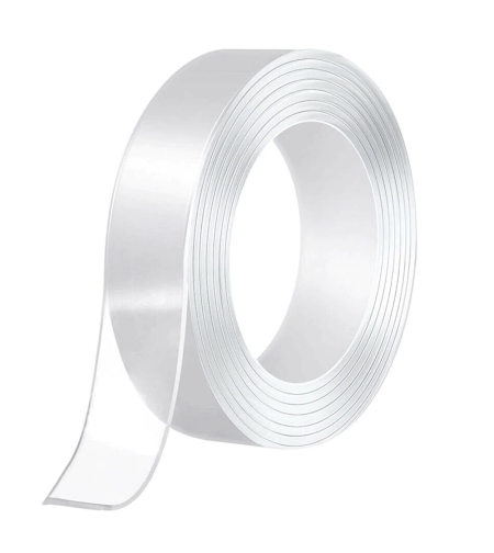 Banda Dublu Adeziva Profesionala Multifunctionala, Neo™ Fixx®, Lavabila, 3cm x 2mm x 5m, Reutilizabila dupa Spalare, Fara Urme, Puternica, Transparenta