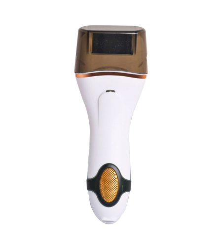 Aparat indepartare bataturi si piele uscata Calus Neo™ Foot Polisher Cap, display digital, LED, incarcare USB, cu capac si 3 role, 2300 rpm, V608 Alb