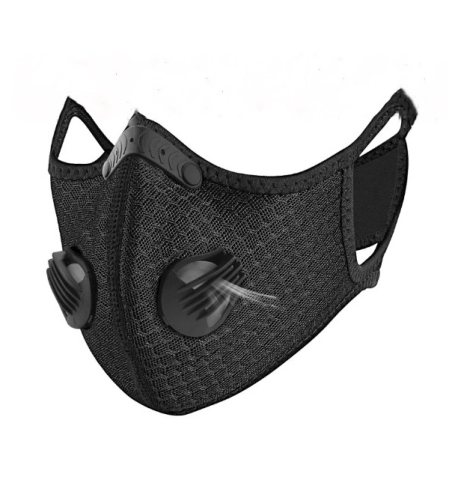 Masca de protectie textila cu filtru, detasabil, reutilizabila, Neo Tex Filter, Neagra