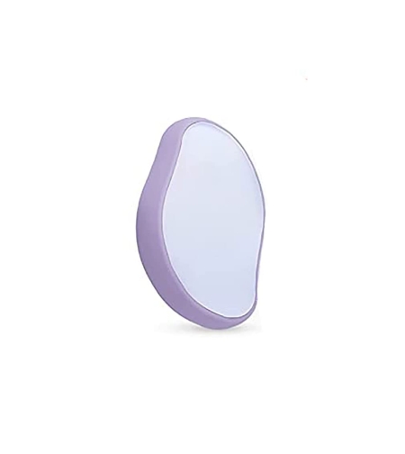 Dispozitiv de Epilare prin Frecare cu cristale, pentru indepartarea parului si exfoliere, reutilizabil, fara durere, Mov deschis