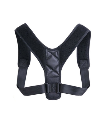 Corector de postura pentru indreptare spate, umeri si coloana, Neo™, marime reglabila, negru, NeoGym™