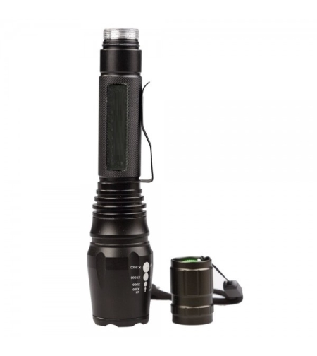 Lanterna profesionala din aluminiu Neo™ Big-Light® cu spot reglabil si accesorii T6