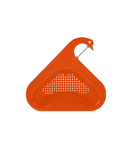 Cosulet de Scurgere Neo™ pentru Chiuveta, Forma de Lebada, Prindere de Baterie, Portocaliu