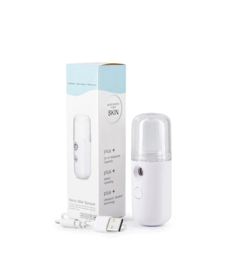 Dispozitiv hidratant facial, OEM Spray Hidratare Faciala, abur rece, hidratare, 30 ml, port USB, Alb