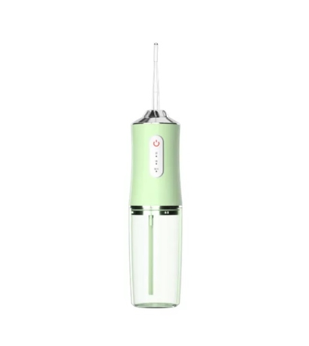 Irigator bucal si oral profesional PPS Pulse® Neo™, 140 PSI, Functie masaj, rotatie 360°, portabil, 4 moduri, acumulator 1400mAh, 4 duze incluse, 220 ml, verde