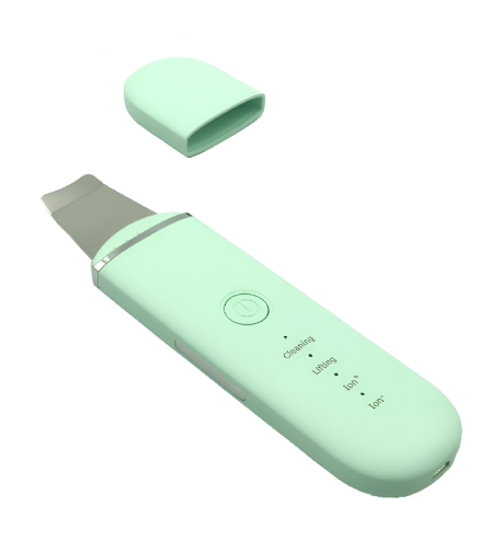 Aparat de curatare faciala cu ultrasunete NEO™, lifting ten, skin scrubber, indepartare puncte negre, hidratare, peeling, Verde