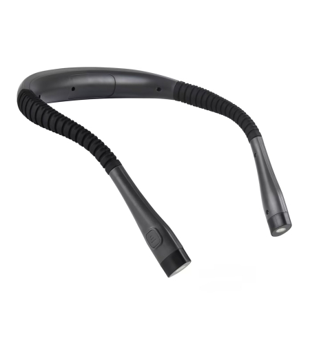 Lumina de lectura LED pentru gat, Daladen, 3 luminozitati reglabile, Reincarcabila, Negru