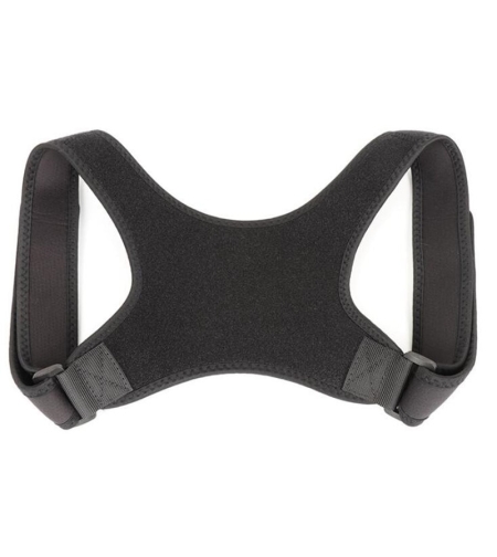 Corector de postura pentru indreptare spate, Neo™, bretele ajustabile, ham suport pentru indreptare, unisex, material textil, negru