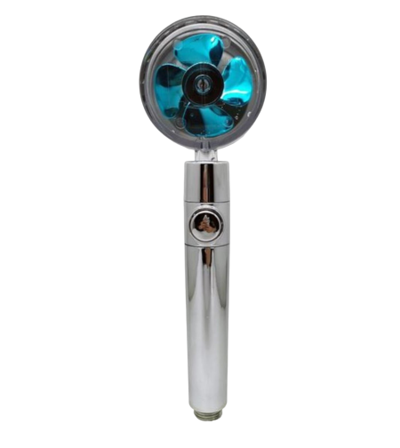 Para cap de dus, cu elice, conexiune 1/2” albastru