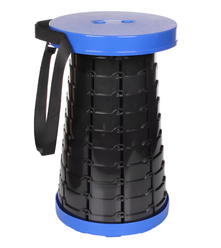 Scaun Telescopic Neo™ Portabil, universal, sustine 150 kg, ABS, Negru
