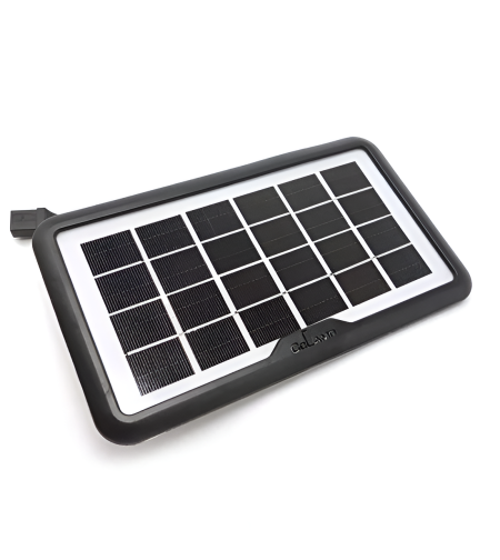 Panou Solar Portabil 3W, 6V, IP67, Negru, Neo™