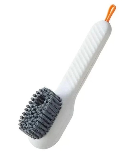 Perie de Curatare Multifunctionala Neo™ Cleany® cu recipient si pulverizator de sapun, 17 cm lungime, alba