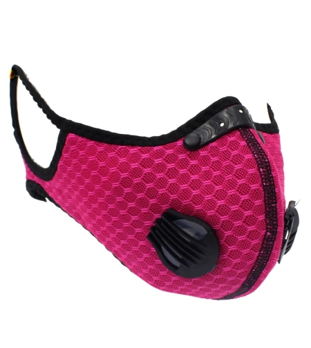 Masca de protectie textila cu filtru, detasabil, reutilizabila, Neo Filter, Roz