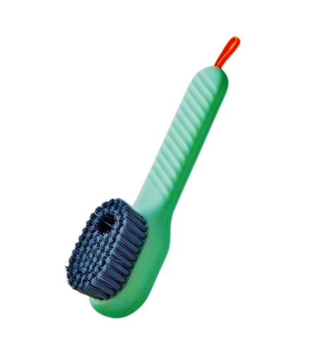 Perie de Curatare Multifunctionala Neo™ Cleany® cu recipient si pulverizator de sapun, 17 cm lungime, verde