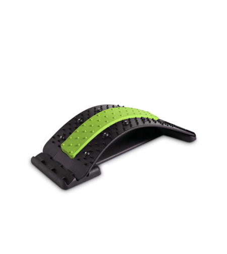 Dispozitiv Ortopedic NEO™ 3in1, pentru Suportul, Intinderea, Masajul si Relaxarea Zonei Lombare, Verde