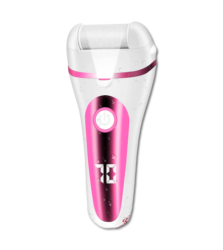 Aparat indepartare bataturi si piele uscata Calus Neo™ Foot Polisher V601, display digital, iluminare LED, incarcare USB, capat suplimentar si 3 role microminerale, 2000 rpm, Roz