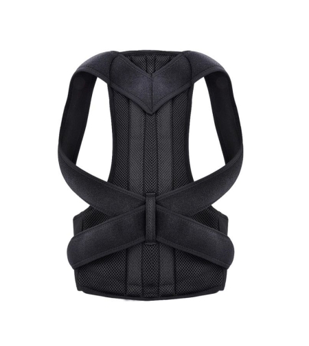 Corector postura pentru indreptare coloana, spate si umeri, Neagru, Unisex, Marime M, Neo™