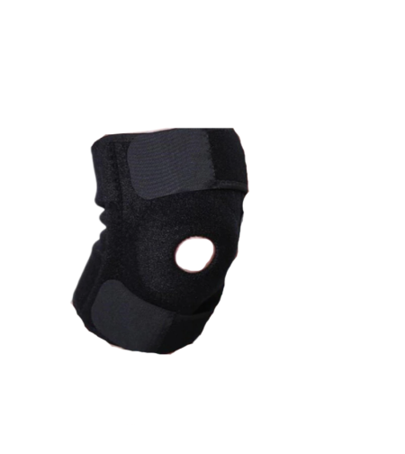 Aparatoare pentru genunchi Neo™ cu rotula decupata, cu bretele, ajustabila, pentru recuperare, marime universala