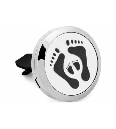Odorizant Tip Difuzor Auto NEO™ pentru Difuzarea Pasiva a Uleiurilor Esentiale, model Baby FootPrint