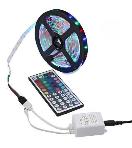 Banda LED RGB NEO™, cu Telecomanda si Transformator, 5m