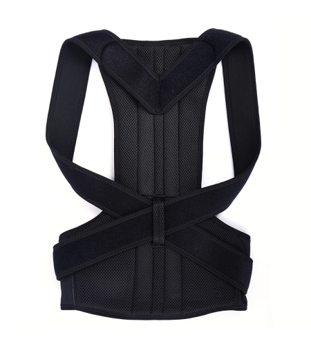 Corector pentru postura pentru coloana si spate Neo™ Premium, unisex, dimensiune reglabila, Negru