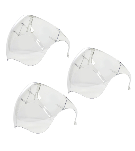 Set 3 Viziere Profesionale Protectie Adulti, transparente, usoare, dezinfectabile, reutilizabile, Neo Face