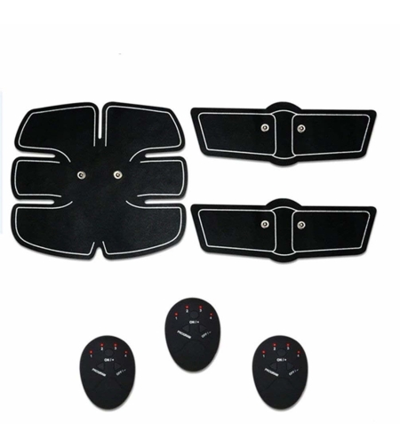 Aparat electrostimulare EMS cu 3 piese pentru abdomen, maini sau picioare Smart Fitness DX Shop®