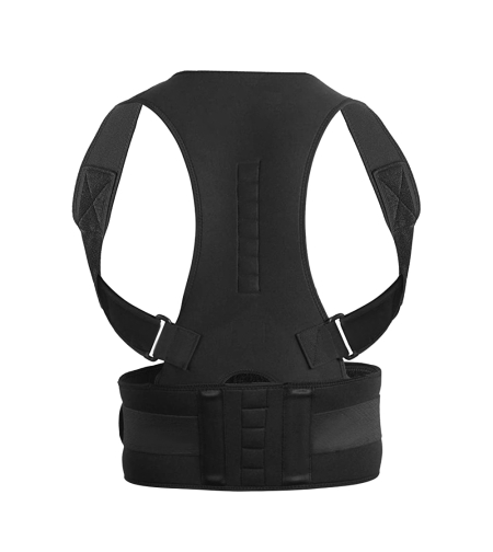 Corector de postura cu 8 magneti, Neopren, L, Negru, Neo™
