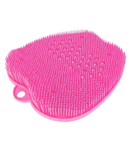 Covoras pentru baie sau dus, 2 in 1 din silicon pentru masaj, antiaderent, functie Masaj Picioare, Curatare spate, Neo™ Bath®, 30 x 30, Roz
