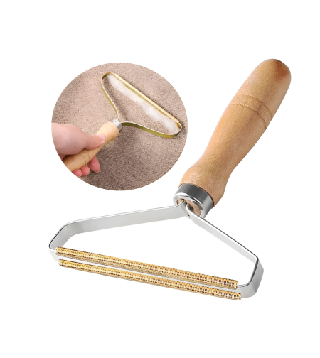 Perie de Indepartat Scame NEO™, Tip Rola, Maner de Lemn, 13.5 x 17.5 cm