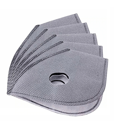 Set 5 Filtre de Rezerva Carbon pentru Masca Sport de Protectie cu 2 valve