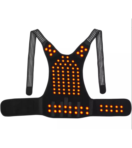 Aparatoare Profesionala cu 111 magneti Neo™ Premium®, tip Corset pentru spate si coloana, unisex, dimensiune reglabila, Negru