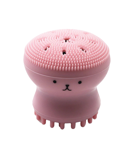 Perie Faciala Pentru Curatare Si Exfoliere Din Silicon, Roz