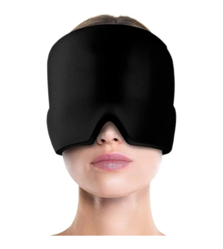 Aparatoare Neo™ pentru Cap pentru migrene, comprese, dureri de cap, tensiune, Coolice® terapie rece sau calda, cu gel, marime universala, Negru, Neo™