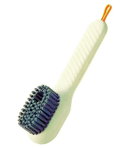 Perie de Curatare Multifunctionala Neo™ Cleany® cu recipient si pulverizator de sapun, 17 cm lungime, bej
