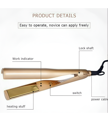 Placa de Par Ceramic Gold NEO™, 2 in 1, pentru Ondulat si Indreptat