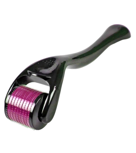 Aparat masaj facial Professional Neo™ Derma Roller Plus pentru regenerarea pielii si reducerea ridurilor si cicatricilor, 540 ace din titan