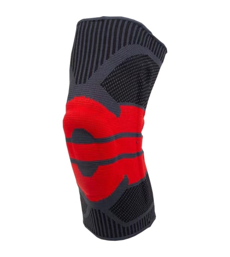 Genunchiera, Neo™®, pentru Activitati Sportive, din Material Respirabil, cu Arcuri Metalice, Pernita Silicon, Culoare Rosie, L