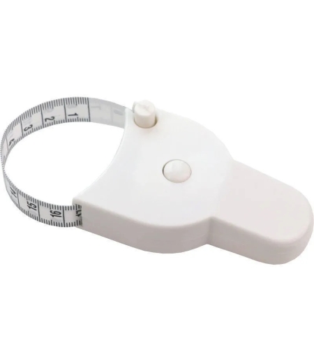 Ruleta pentru talie, ABS/PVC, 150 cm, Alb